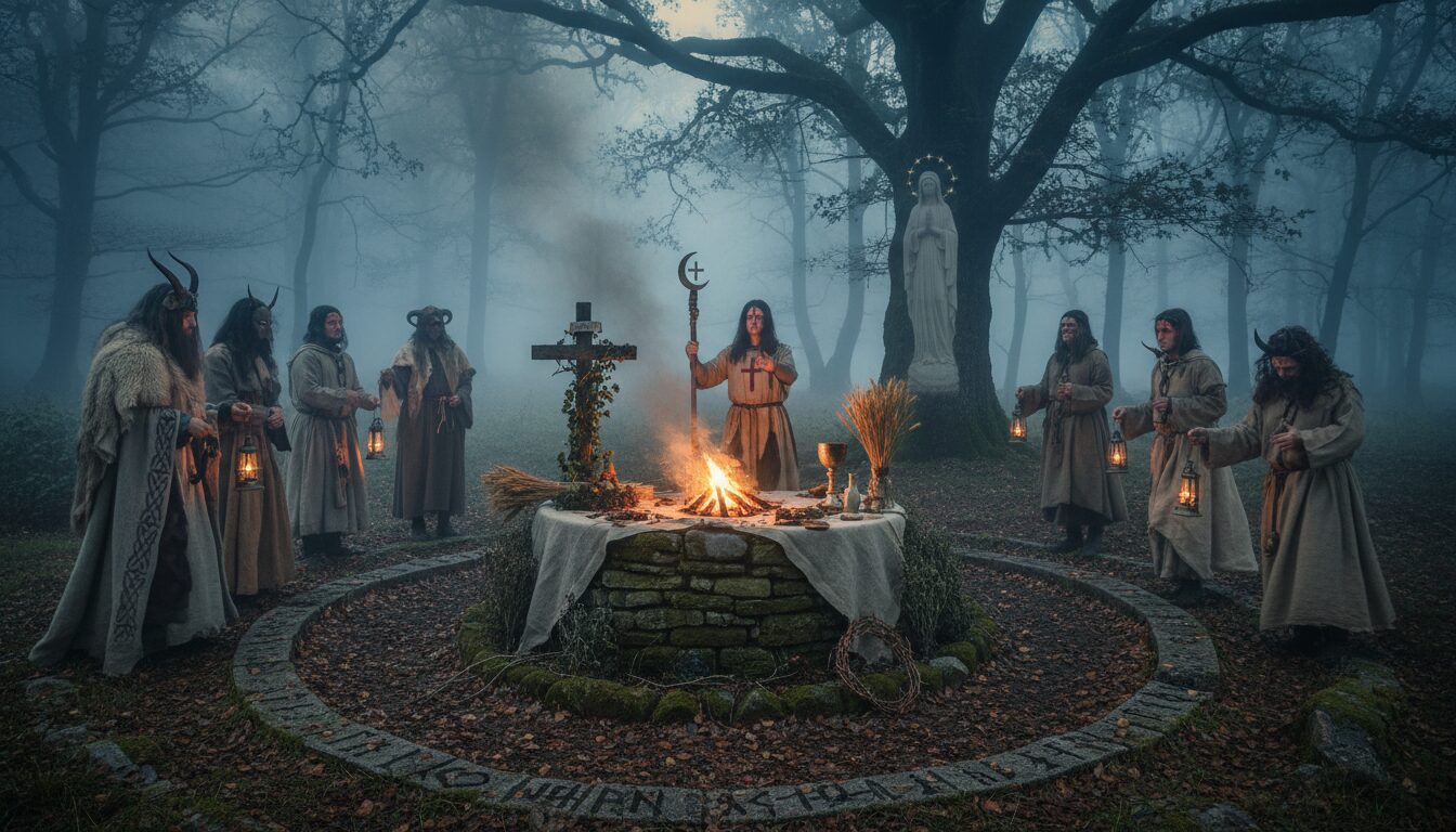 découvrez l'influence des rituels païens dans le christianisme à travers les traditions françaises, une exploration des croyances et coutumes ancestrales.