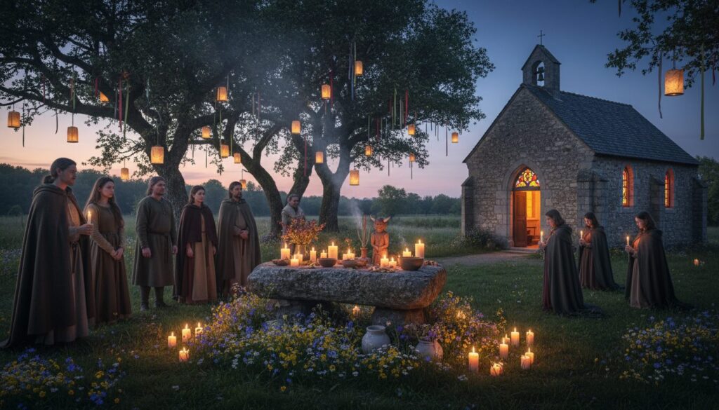explorez les liens entre les rituels païens et le christianisme dans les traditions françaises, découvrant comment ces pratiques ancestrales ont façonné la culture et les coutumes locales.