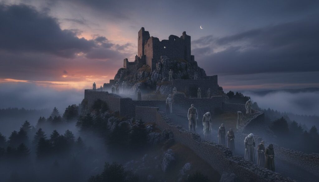 découvrez le récit captivant du fantôme du château de montségur, une légende mystérieuse qui hante ce lieu chargé d'histoire.