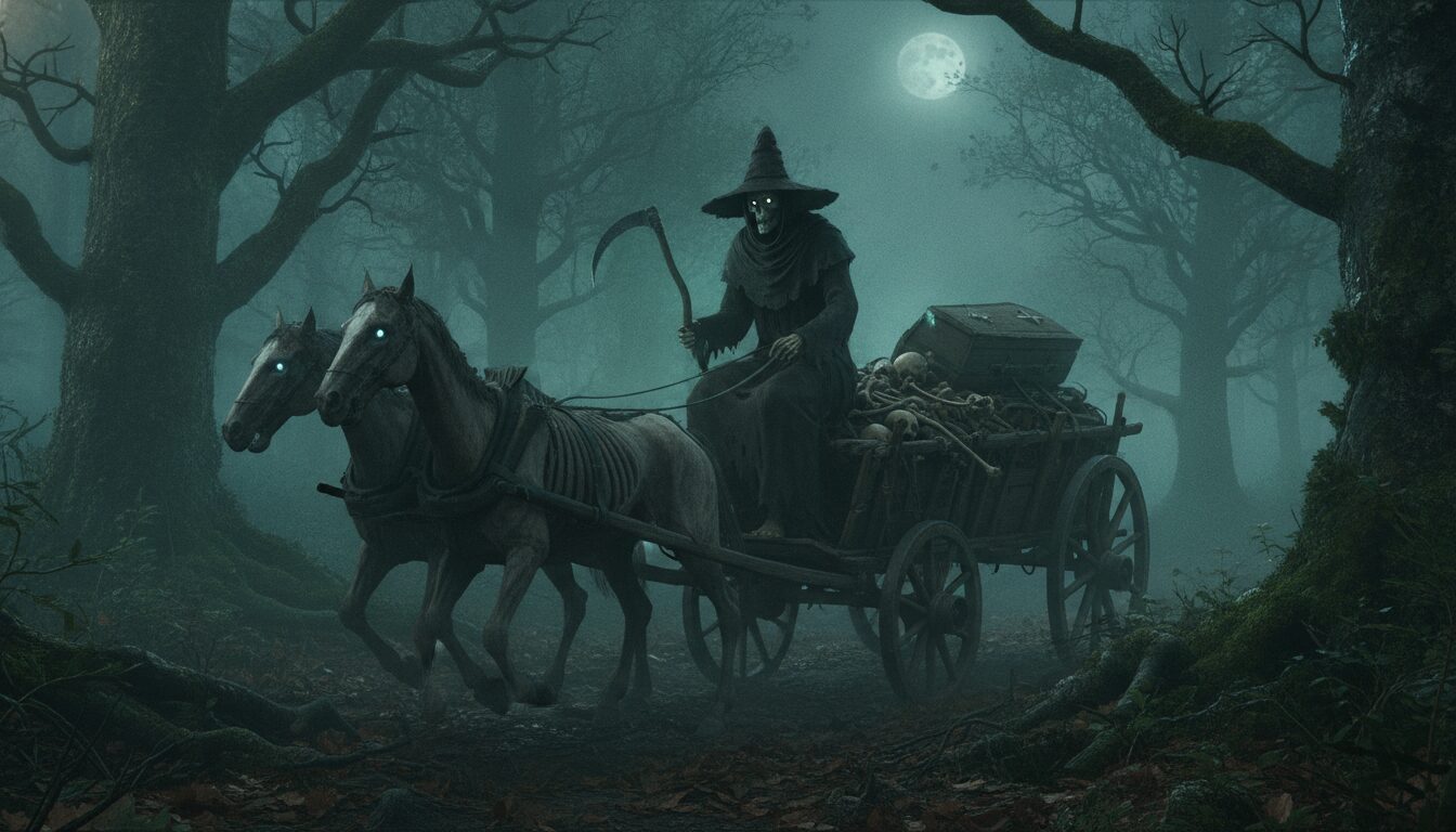 découvrez la mystérieuse légende bretonne de l’ankou, le personnage emblématique de la mort dans le folklore de bretagne, entre mystère et traditions anciennes.